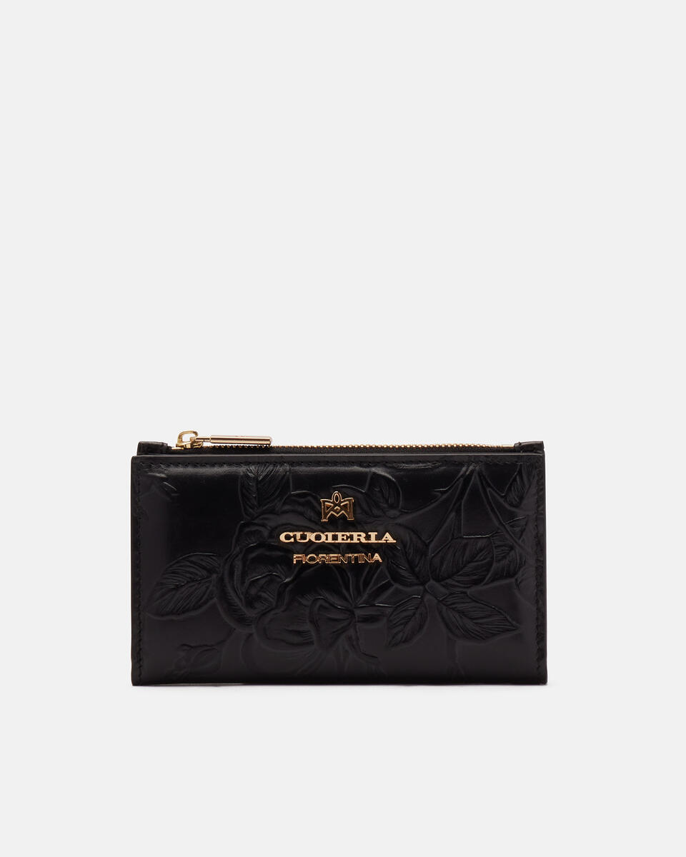 Vertical card holder Black  - Women's Wallets - Women's Wallets - Wallets - Cuoieria Fiorentina