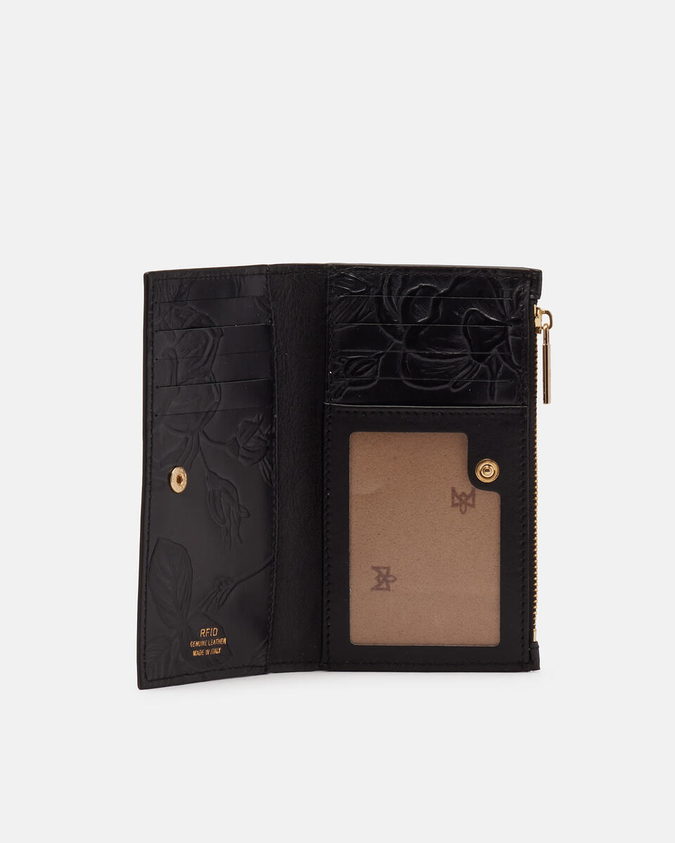 Vertical card holder Black  - Women's Wallets - Women's Wallets - Wallets - Cuoieria Fiorentina