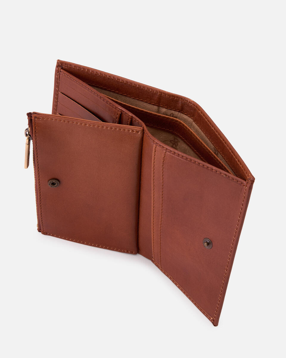 VERTICAL WALLET Brown  - Women's Wallets - Women's Wallets - Wallets - Cuoieria Fiorentina
