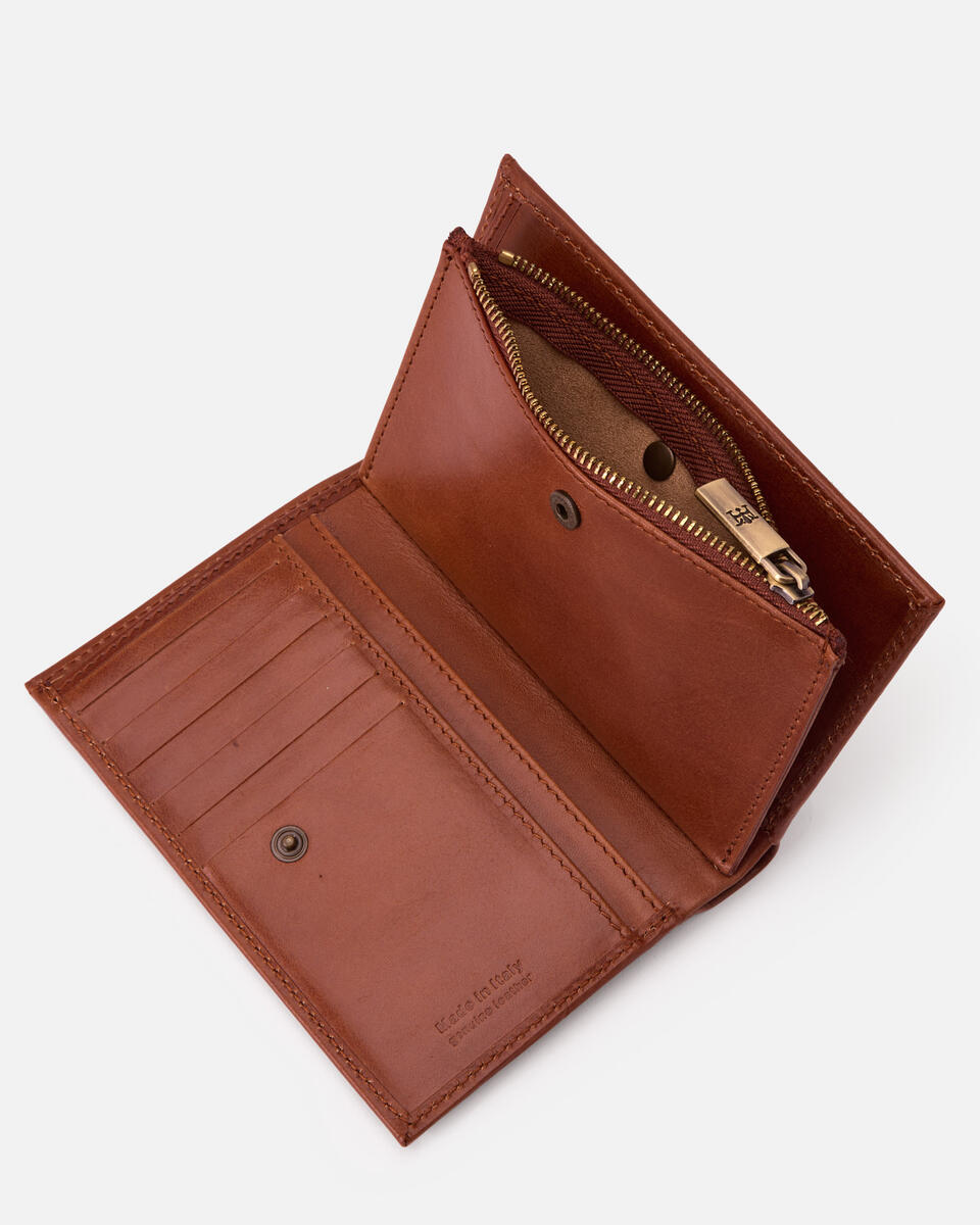 VERTICAL WALLET Brown  - Women's Wallets - Women's Wallets - Wallets - Cuoieria Fiorentina