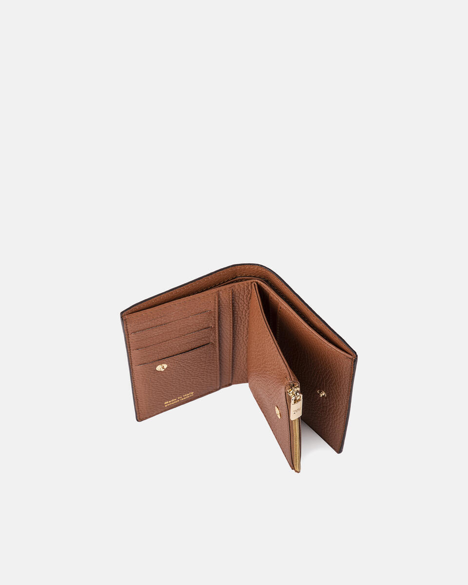 Velvet Portafoglio verticale Caramel  - Portafogli Donna - Portafogli Donna - Portafogli - Cuoieria Fiorentina