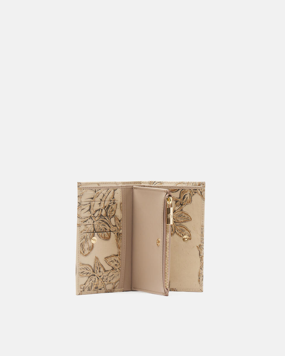 Vertical wallet Taupe  - Women's Wallets - Women's Wallets - Wallets - Cuoieria Fiorentina