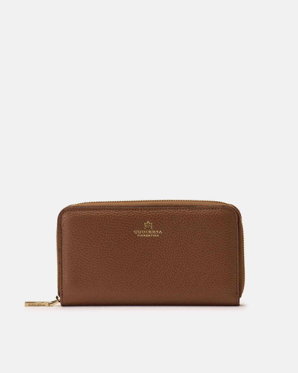 Zip around wallet Caramel  - Women's Wallets - Women's Wallets - Wallets - Cuoieria Fiorentina