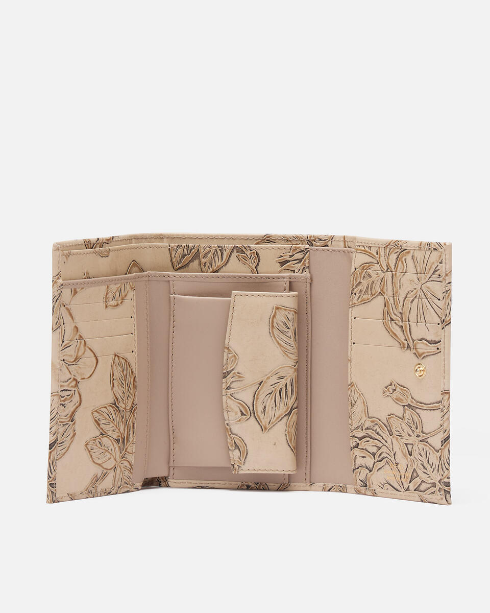 Mimì portafoglio donna continental Taupe  - Portafogli Donna - Portafogli Donna - Portafogli - Cuoieria Fiorentina