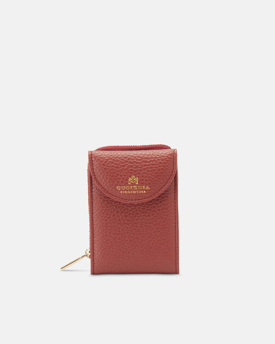 2-IN-1 WALLET Rosewood  - Accessories - Special Price - Cuoieria Fiorentina