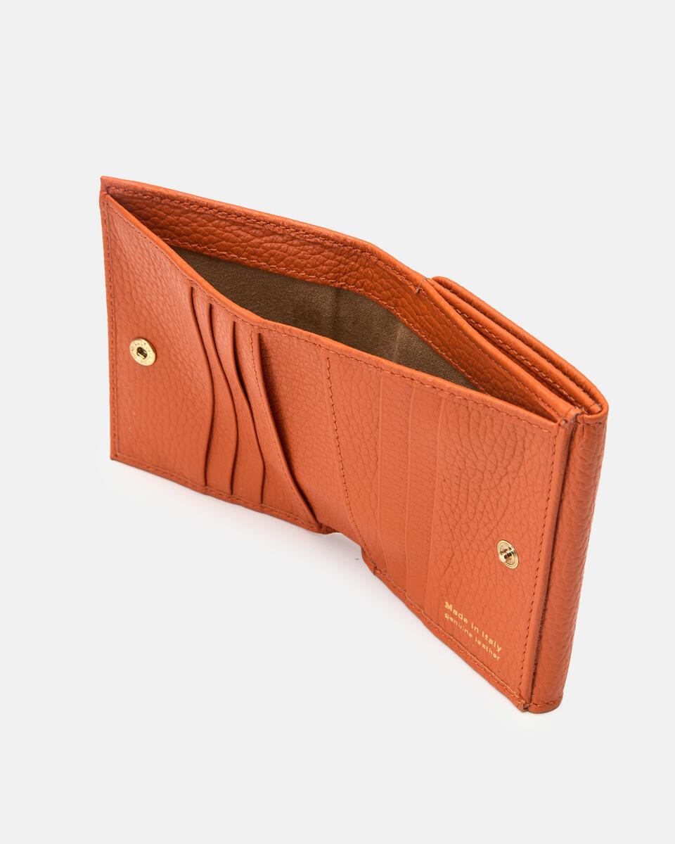 MINI WALLET Orange  - Women's Wallets - Women's Wallets - Wallets - Cuoieria Fiorentina