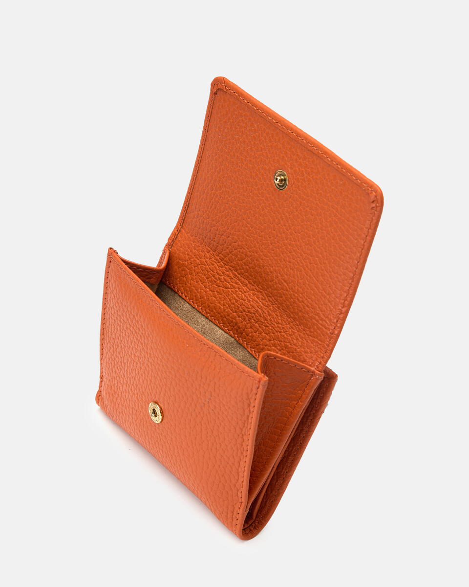 MINI WALLET Orange  - Women's Wallets - Women's Wallets - Wallets - Cuoieria Fiorentina