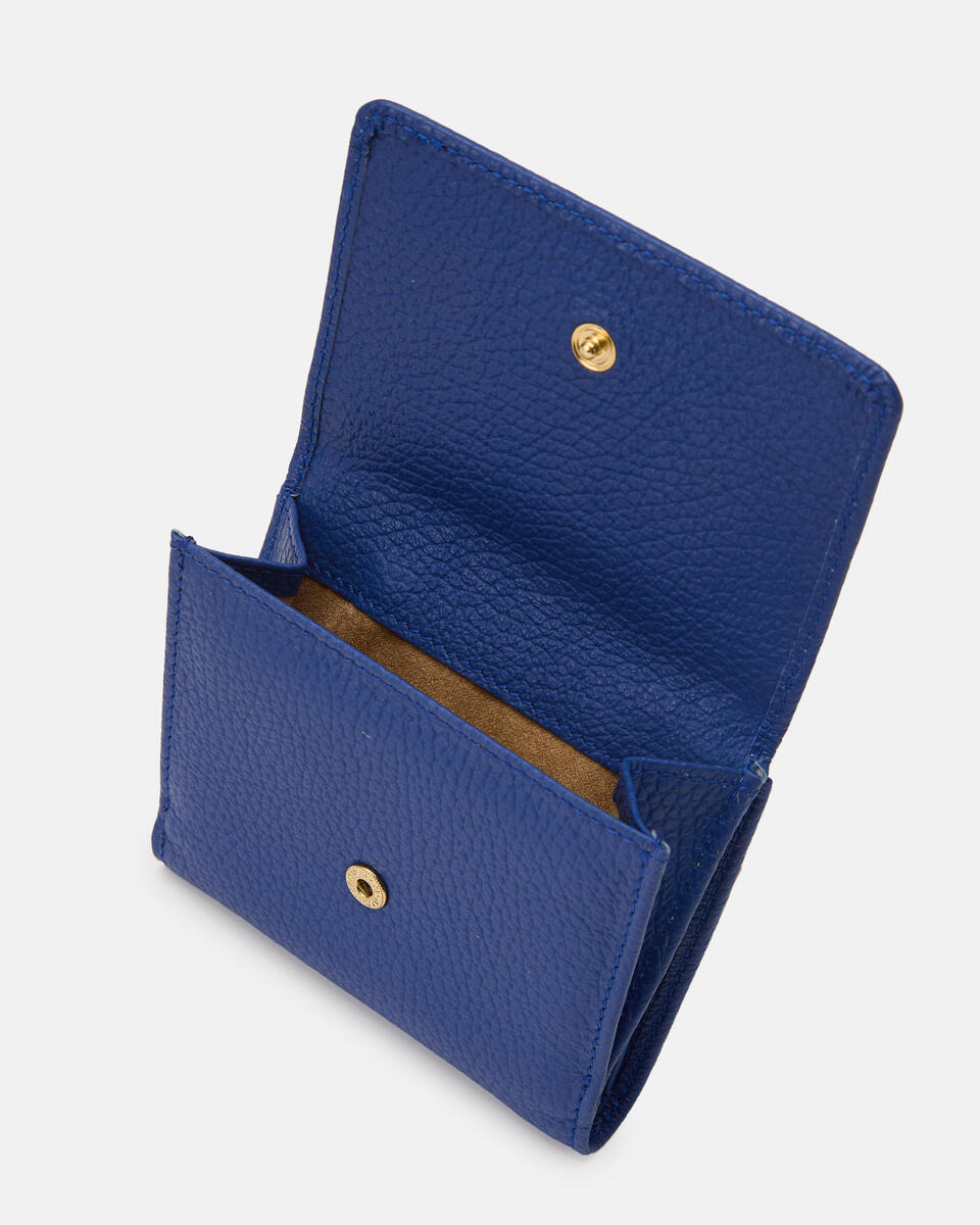MINI WALLET Bluette  - Women's Wallets - Women's Wallets - Wallets - Cuoieria Fiorentina