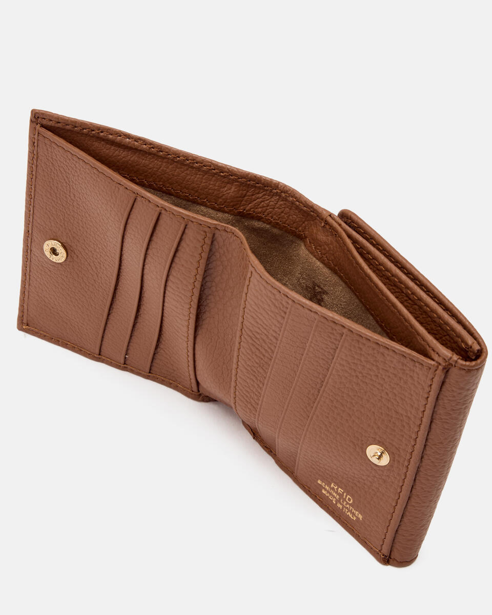 MINI WALLET Caramel  - Women's Wallets - Women's Wallets - Wallets - Cuoieria Fiorentina