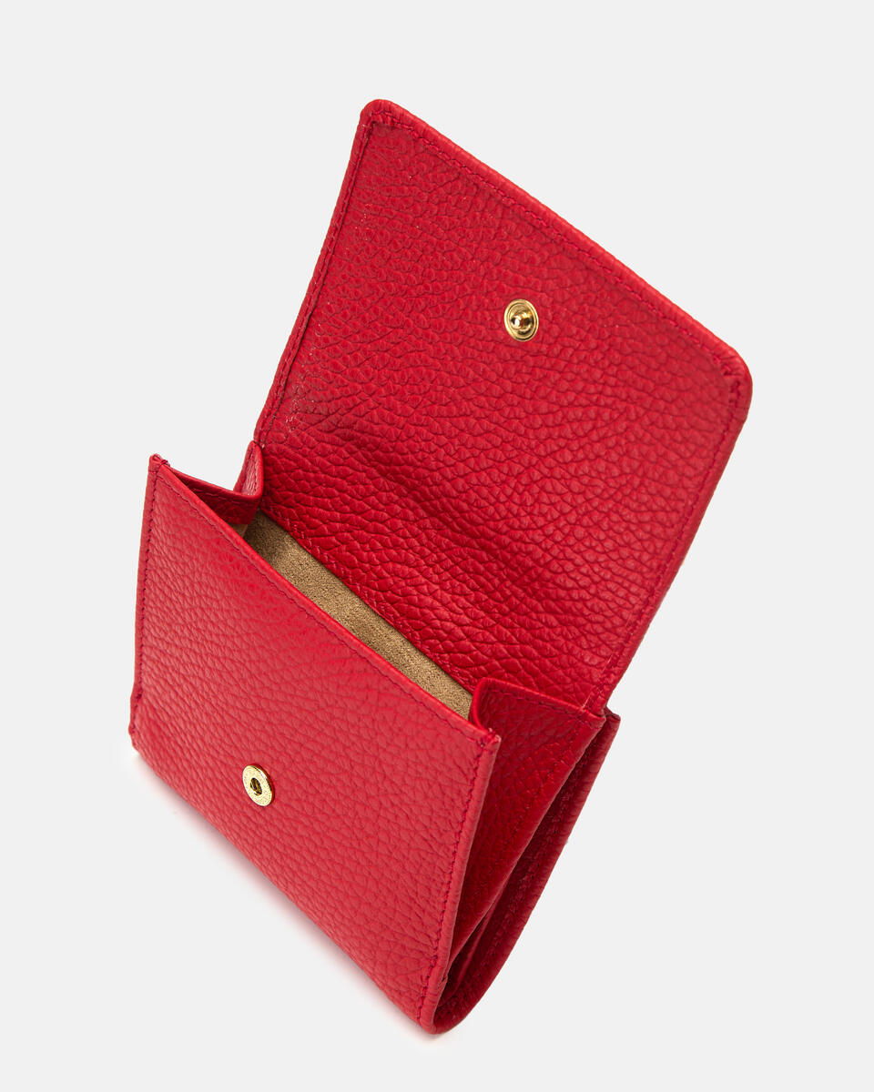 MINI WALLET Tomato  - Women's Wallets - Women's Wallets - Wallets - Cuoieria Fiorentina