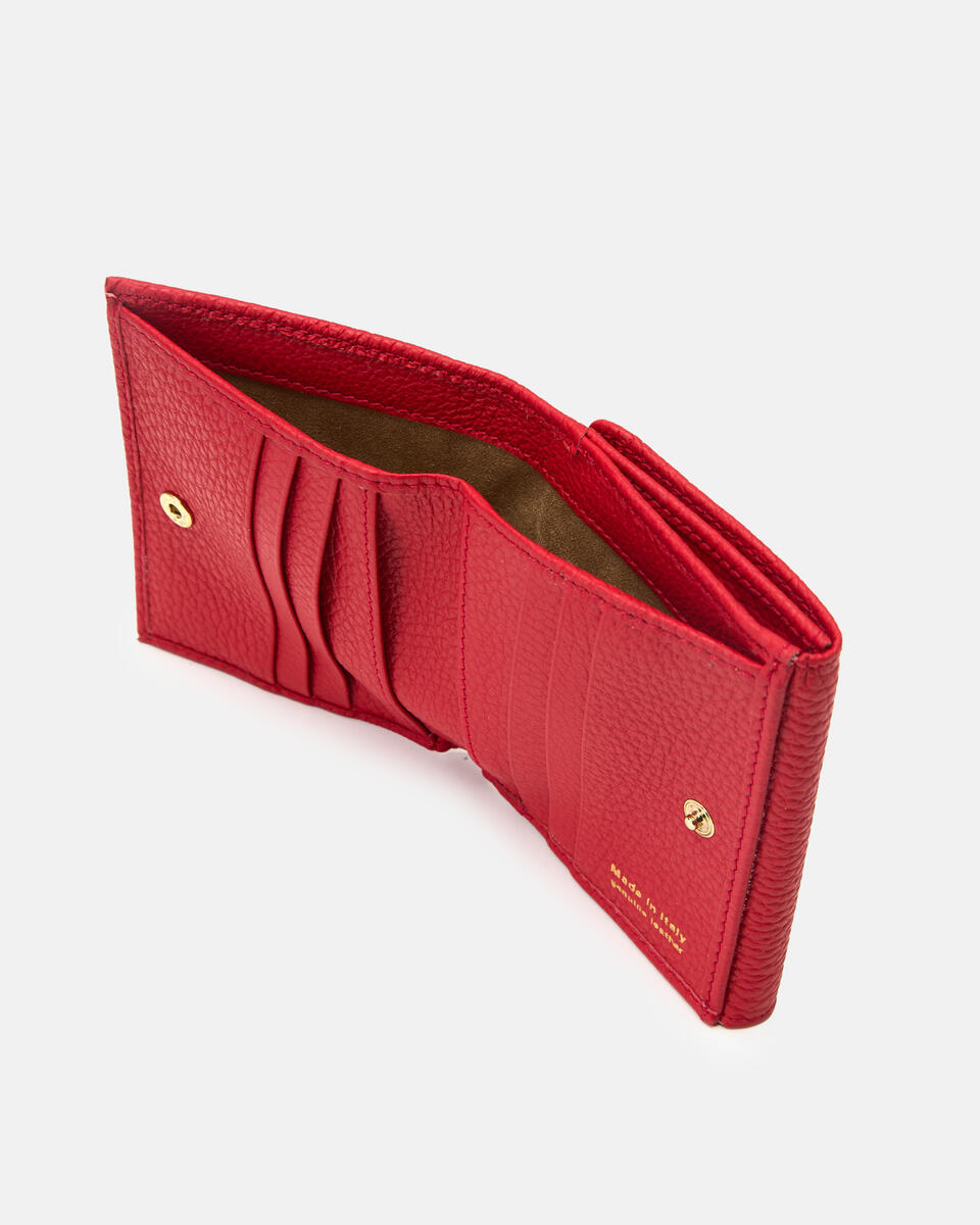 MINI WALLET Tomato  - Women's Wallets - Women's Wallets - Wallets - Cuoieria Fiorentina