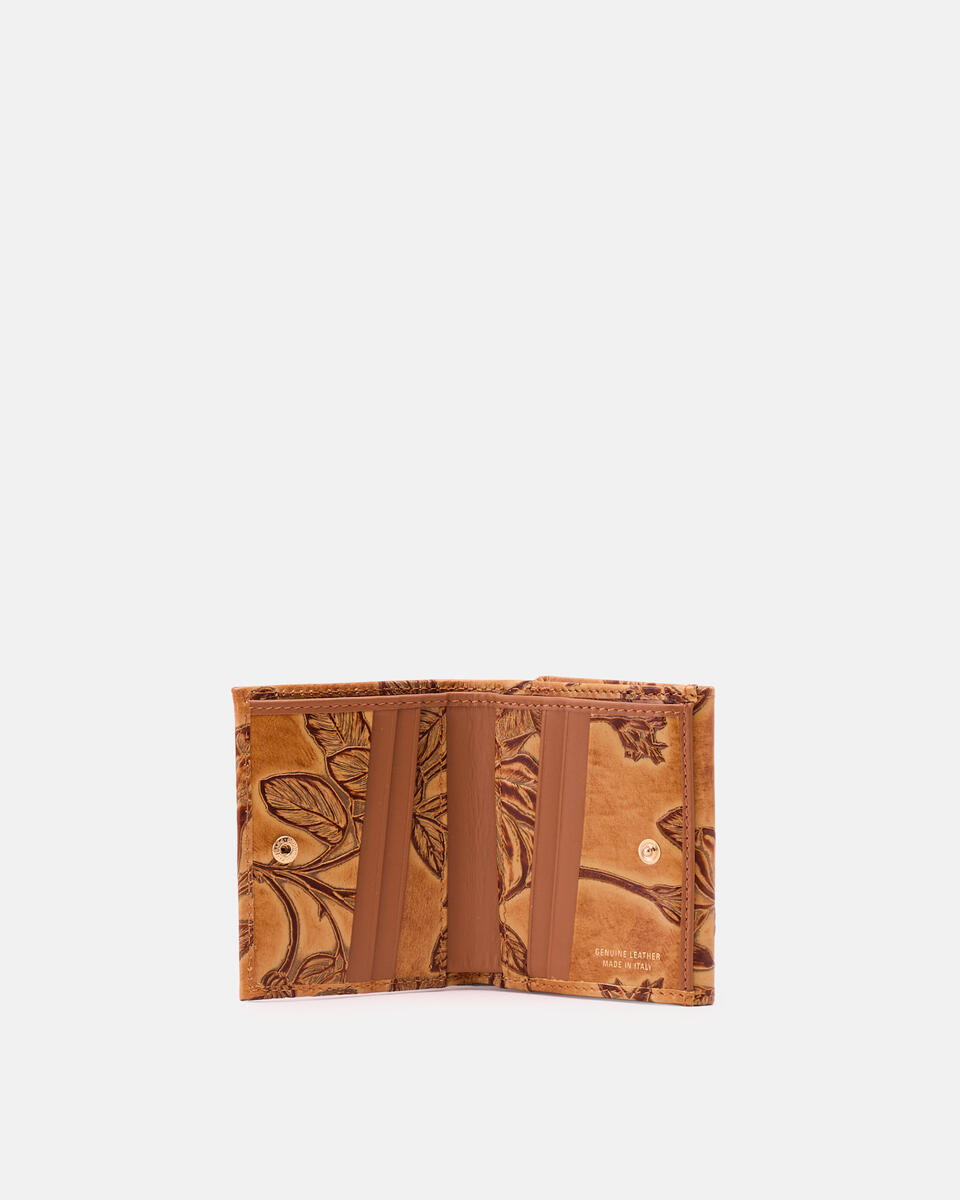 MINI WALLET Beige  - Women's Wallets - Women's Wallets - Wallets - Cuoieria Fiorentina