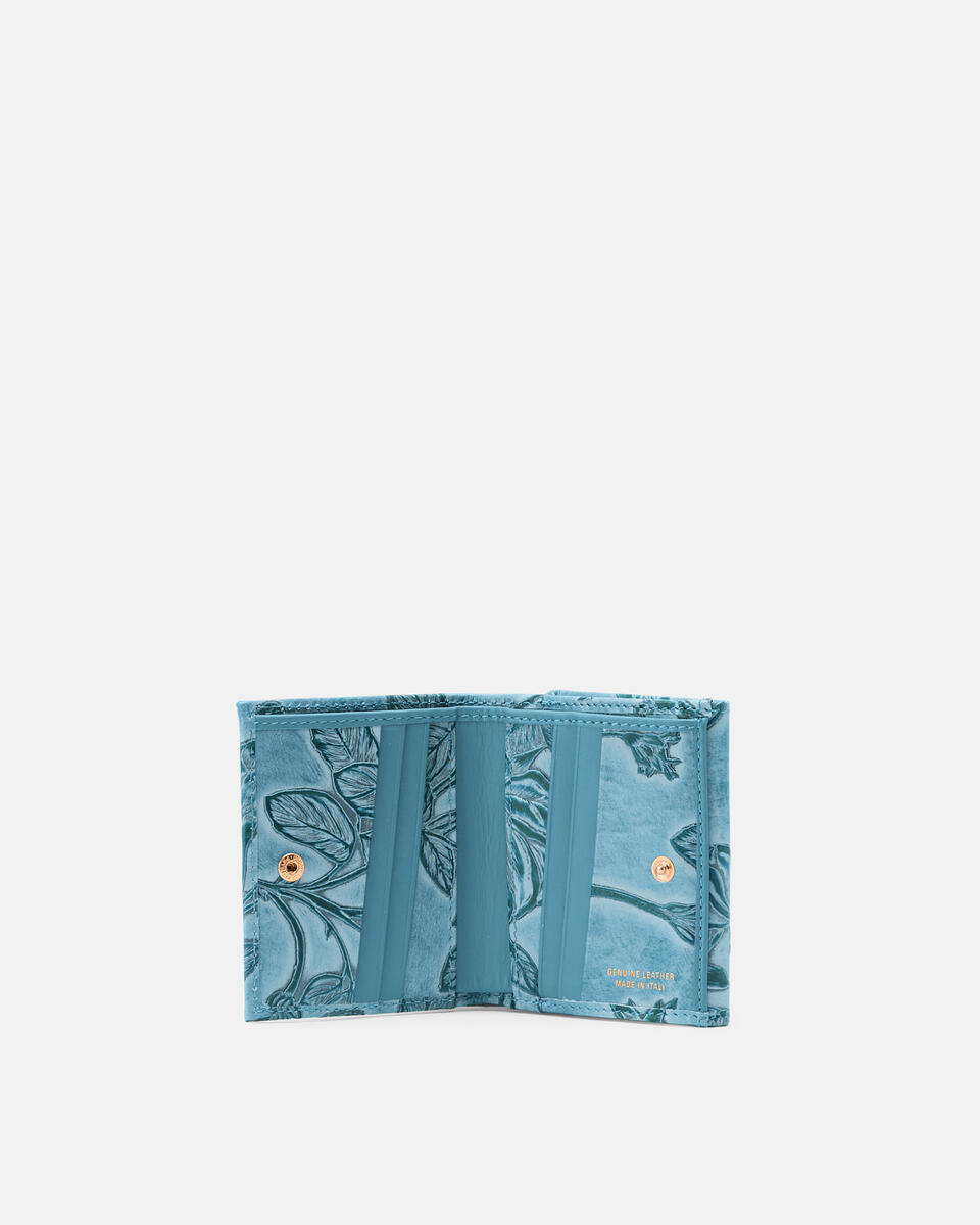 MINI WALLET Light blue  - Women's Wallets - Women's Wallets - Wallets - Cuoieria Fiorentina