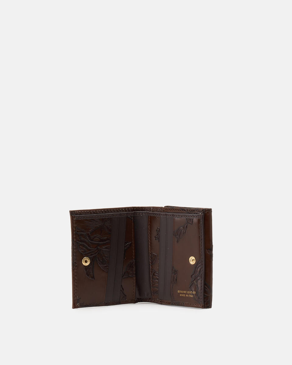 MINI WALLET Mahogany  - Women's Wallets - Women's Wallets - Wallets - Cuoieria Fiorentina