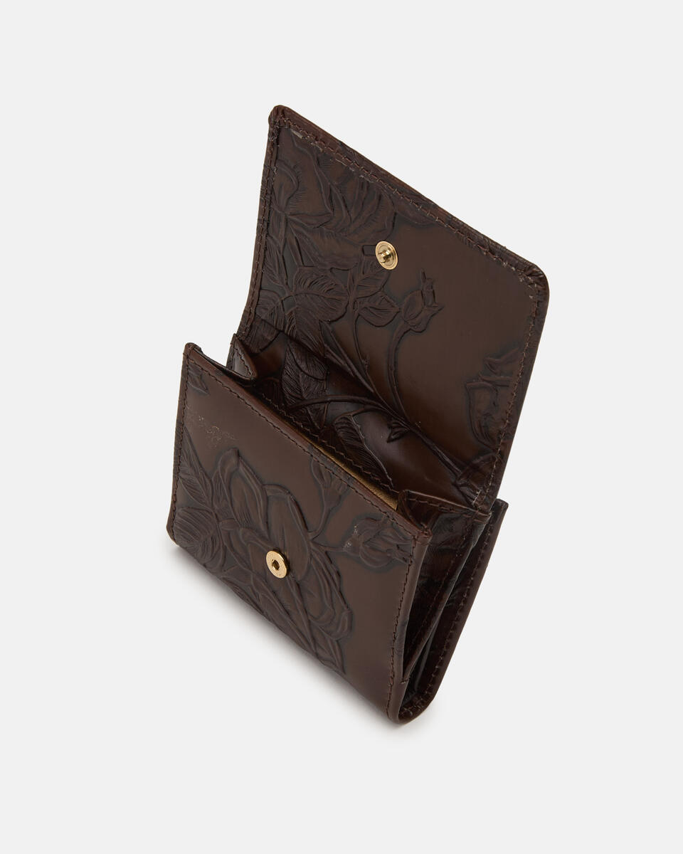 MINI WALLET Mahogany  - Women's Wallets - Women's Wallets - Wallets - Cuoieria Fiorentina