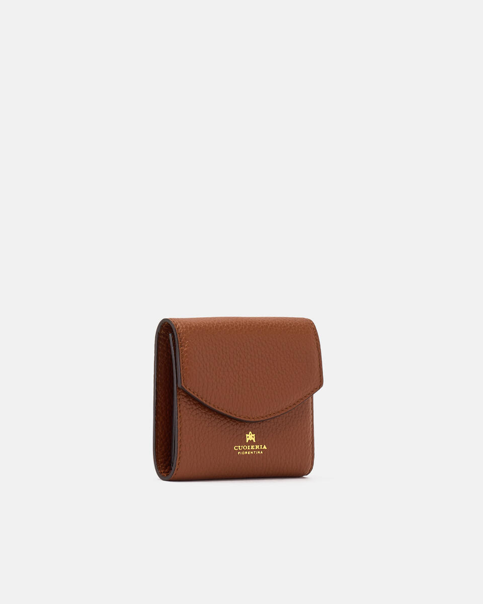 Portafoglio bifold con portamonete Caramel  - Portafogli Donna - Portafogli Donna - Portafogli - Cuoieria Fiorentina