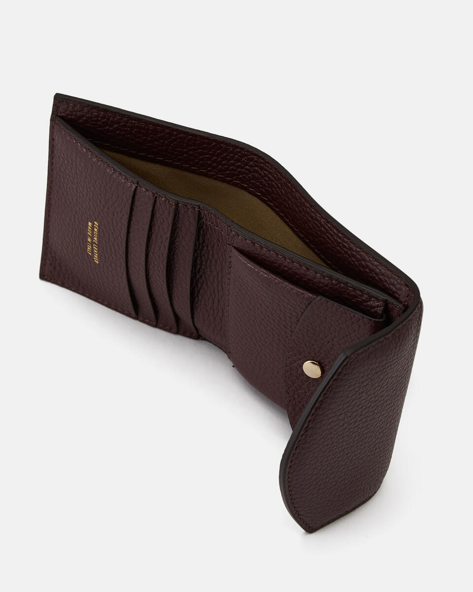 Portafoglio bifold con portamonete Coffee  - Portafogli Donna - Portafogli Donna - Portafogli - Cuoieria Fiorentina