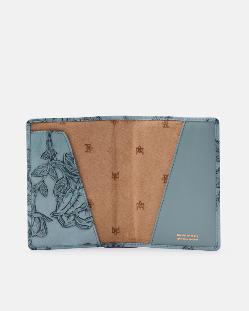 PASSPORT HOLDER Light blue  - Travel Accessories - Travel Bags - Cuoieria Fiorentina