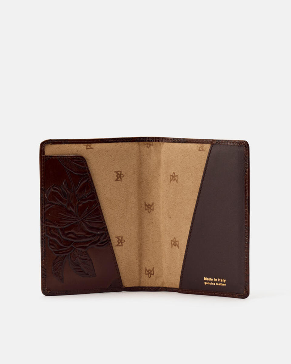 PASSPORT HOLDER Mahogany  - Travel Accessories - Travel Bags - Cuoieria Fiorentina