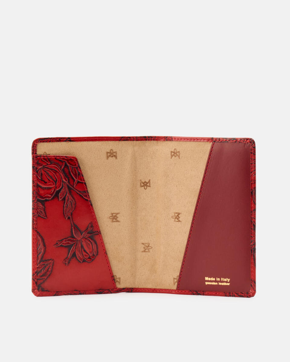 PASSPORT HOLDER Red  - Travel Accessories - Travel Bags - Cuoieria Fiorentina