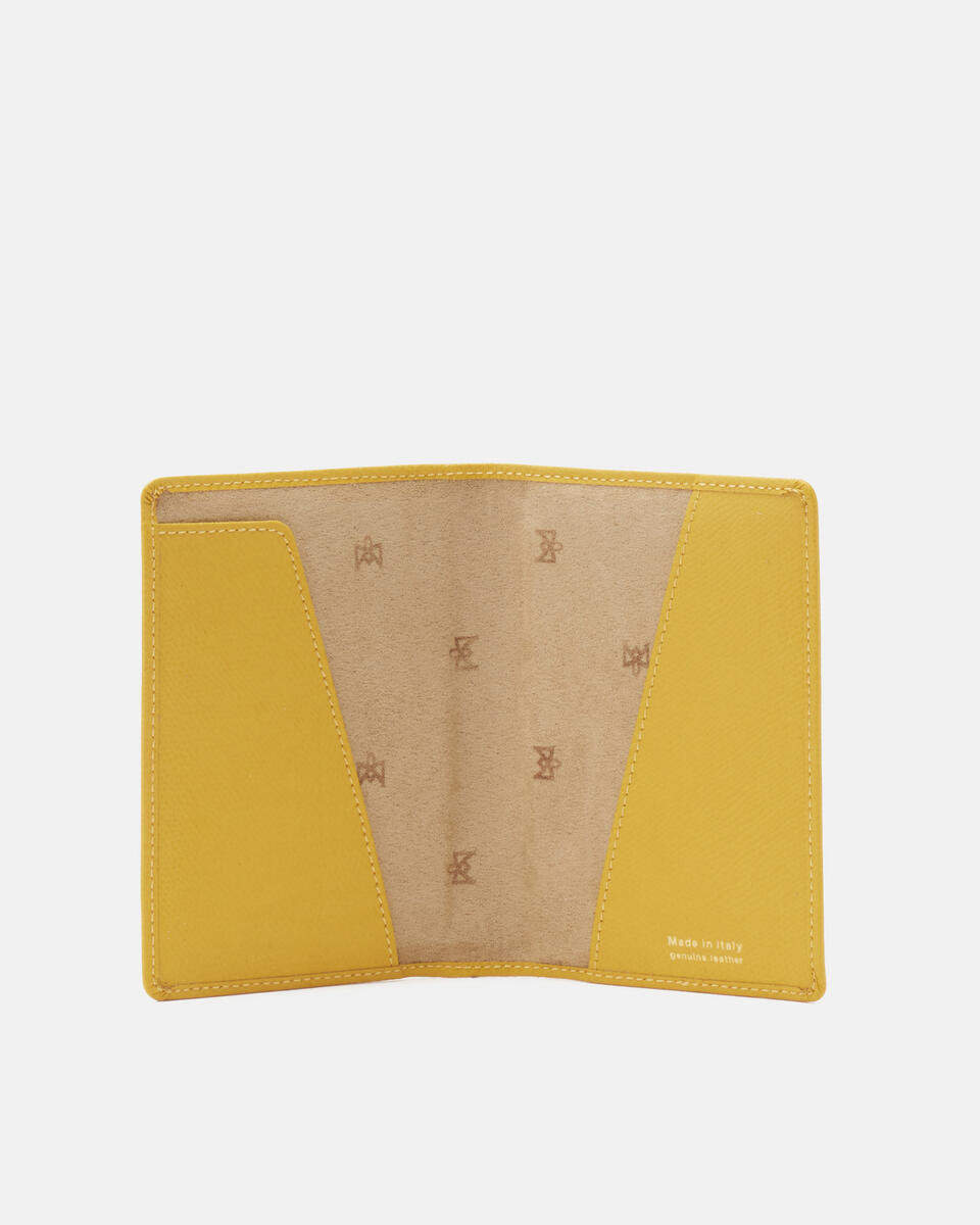 PASSPORT HOLDER Yellow  - Travel Accessories - Travel Bags - Cuoieria Fiorentina