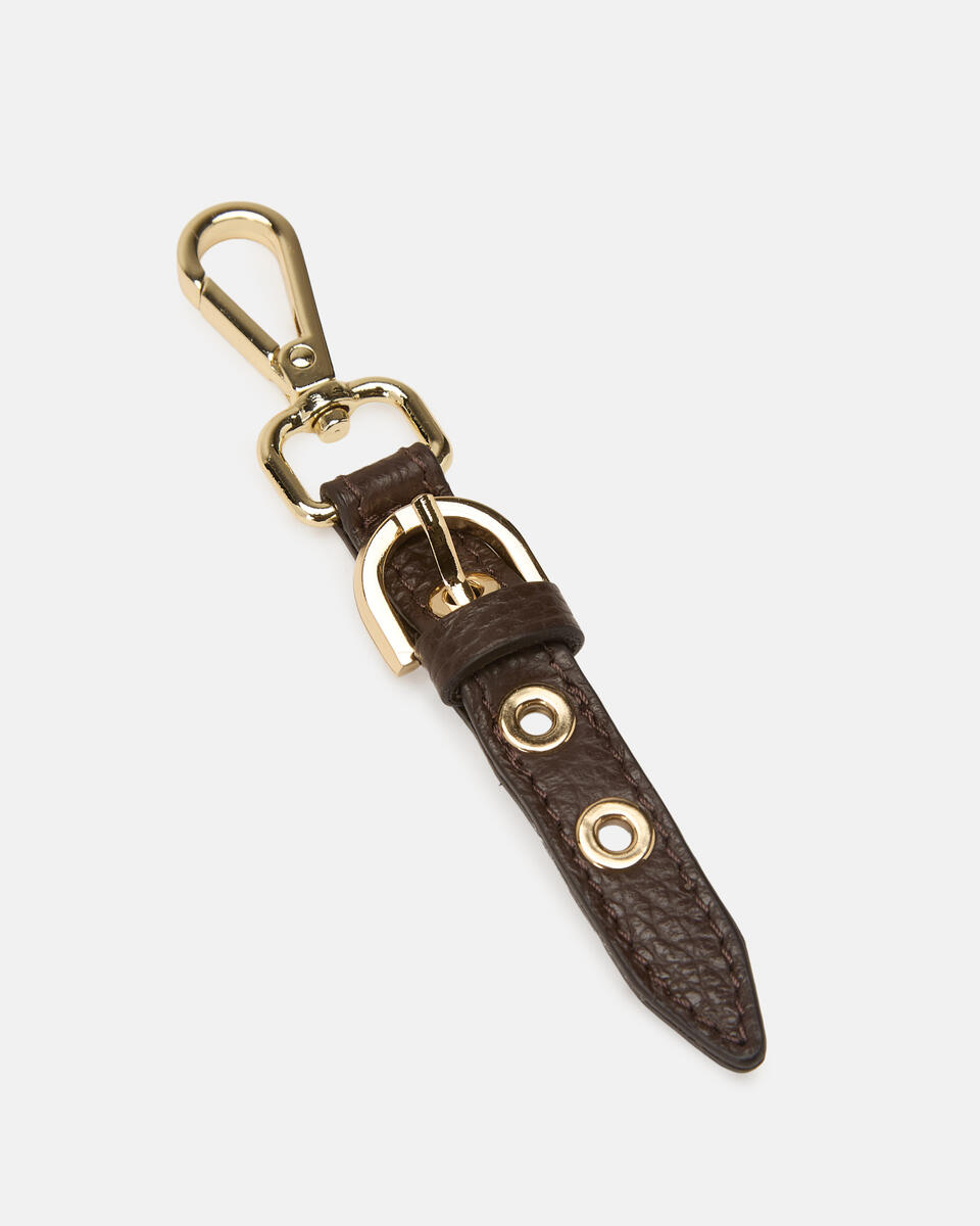 EVA SOFT CHARM Chocolate  - Key Holders - Women's Accessories - Accessories - Cuoieria Fiorentina