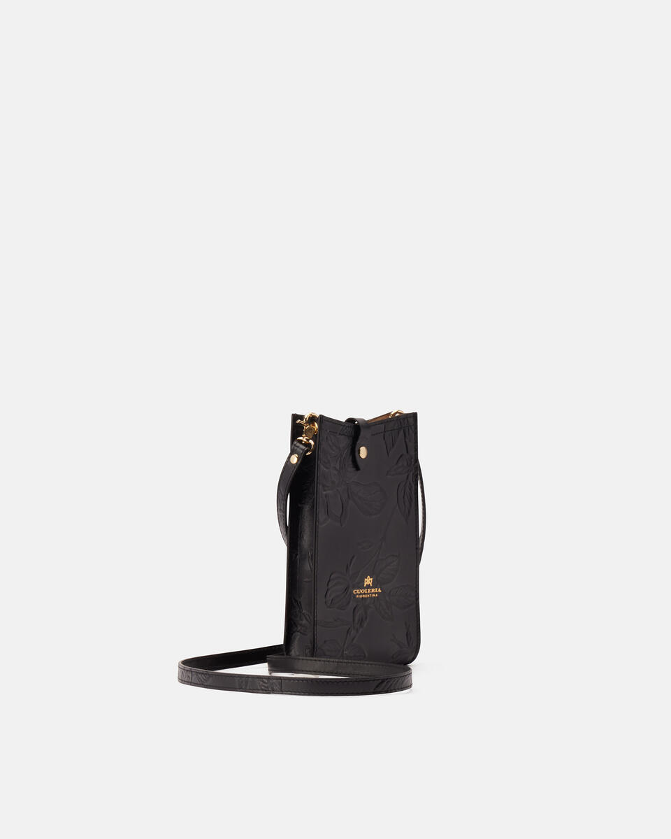 PHONE BAG Black  - Phone Bags - Women's Accessories - Accessories - Cuoieria Fiorentina