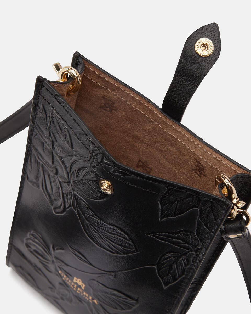 PHONE BAG Black  - Phone Bags - Women's Accessories - Accessories - Cuoieria Fiorentina