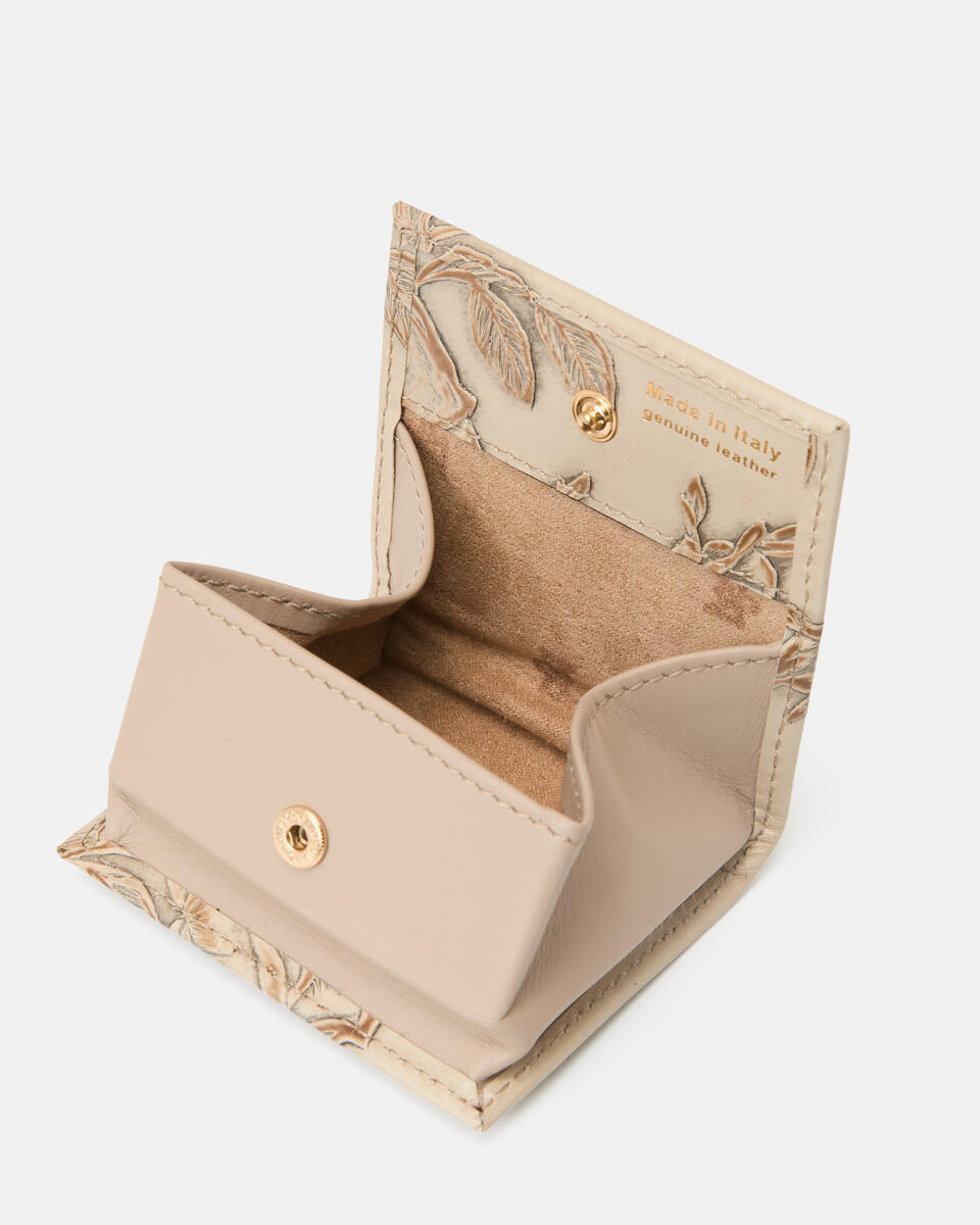 Coin purse Taupe  - Women's Wallets - Women's Wallets - Wallets - Cuoieria Fiorentina