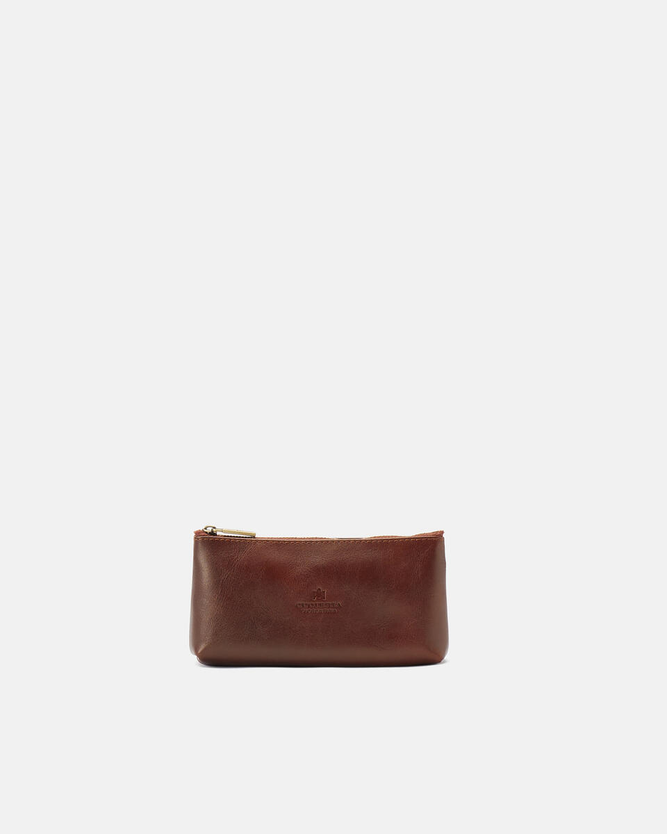 KEY POUCH Brown  - Key Holders - Women's Accessories - Accessories - Cuoieria Fiorentina