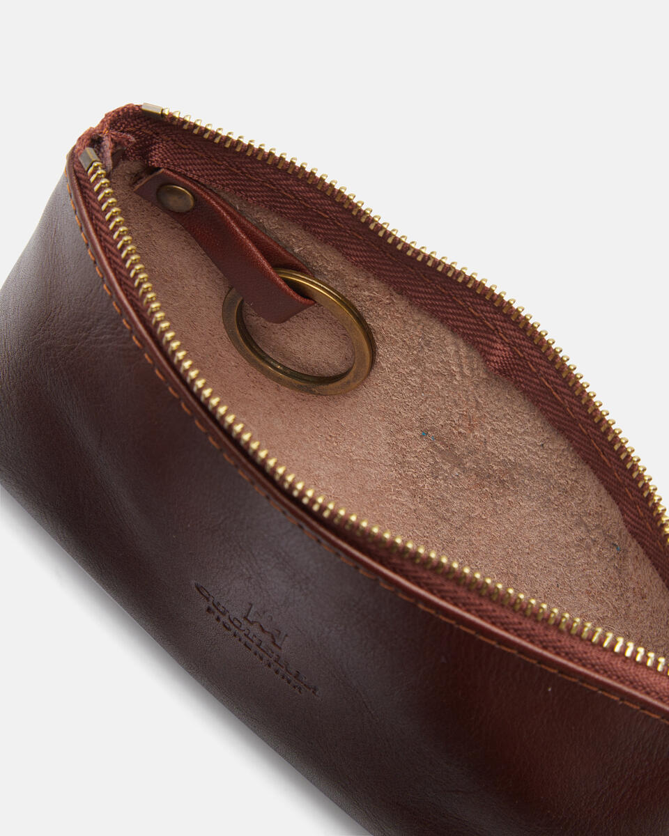 KEY POUCH Brown  - Key Holders - Women's Accessories - Accessories - Cuoieria Fiorentina
