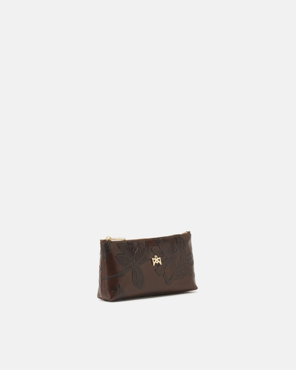 Mimi bustina portamonete grande Mogano  - Portachiavi Donna - Accessori Donna - Accessori - Cuoieria Fiorentina