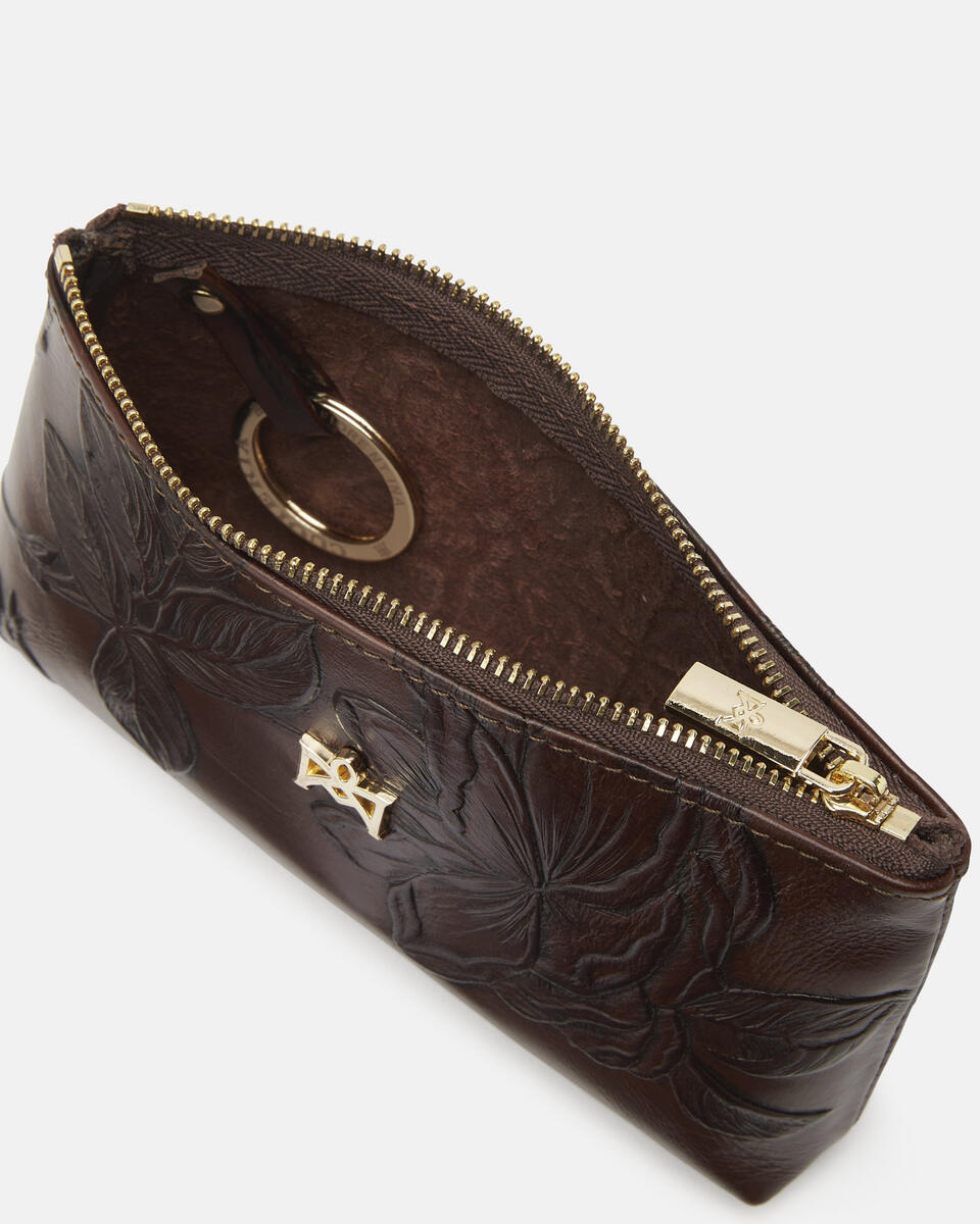 Mimi bustina portamonete grande Mogano  - Portachiavi Donna - Accessori Donna - Accessori - Cuoieria Fiorentina