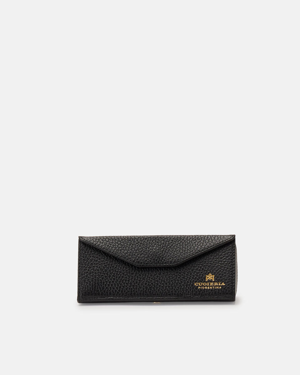 FOLDABLE GLASSES CASE Black  - Travel Accessories - Travel Bags - Cuoieria Fiorentina