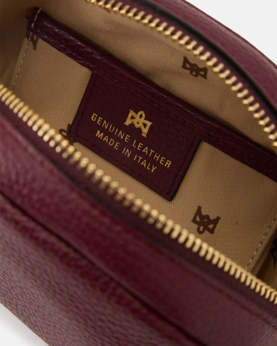 Lua Portatrucchi Bordeaux  - Necessaire - Women's Accessories - Accessories - Cuoieria Fiorentina