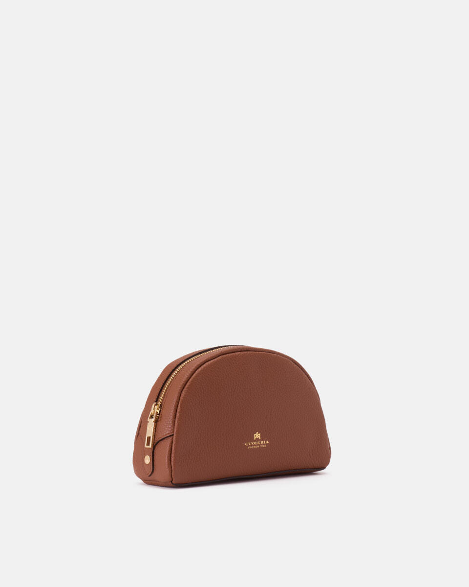 Lua Portatrucchi Caramel  - Necessaire - Women's Accessories - Accessories - Cuoieria Fiorentina