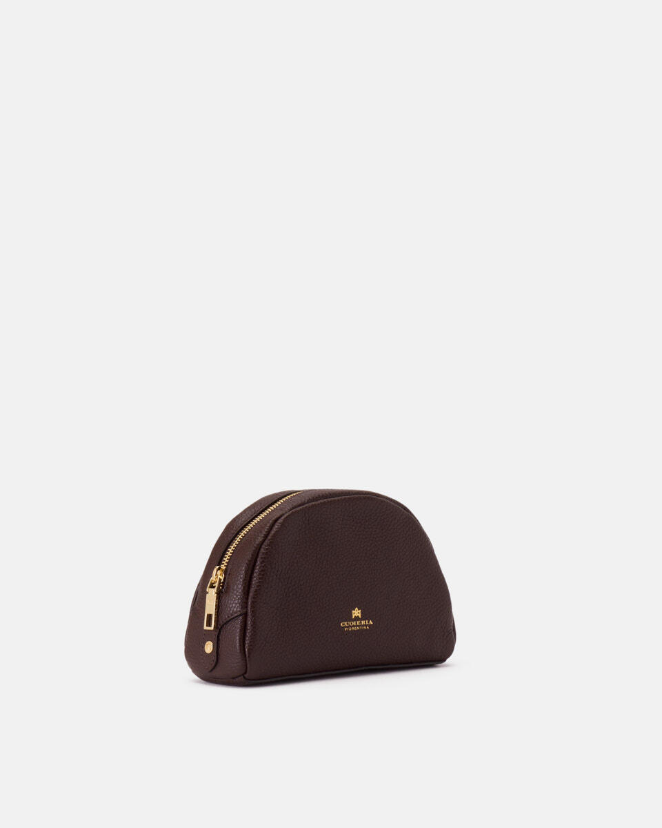 Lua Portatrucchi Chocolate  - Necessaire - Women's Accessories - Accessories - Cuoieria Fiorentina