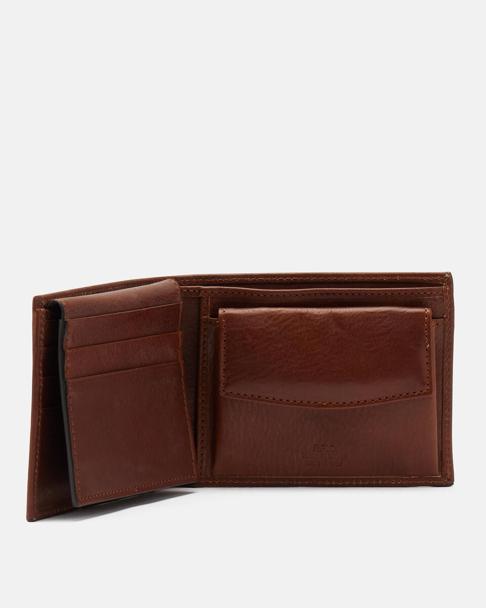large wallet Brown  - Women's Wallets - Men's Wallets - Wallets - Cuoieria Fiorentina