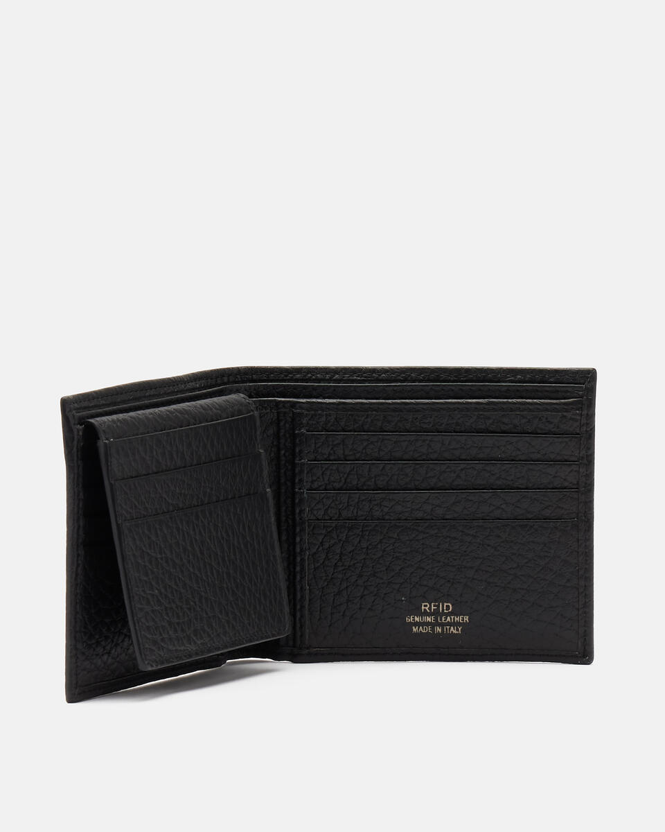 WALLET WITH DOCUMENT COMPARTMENT Black  - Women's Wallets - Men's Wallets - Wallets - Cuoieria Fiorentina