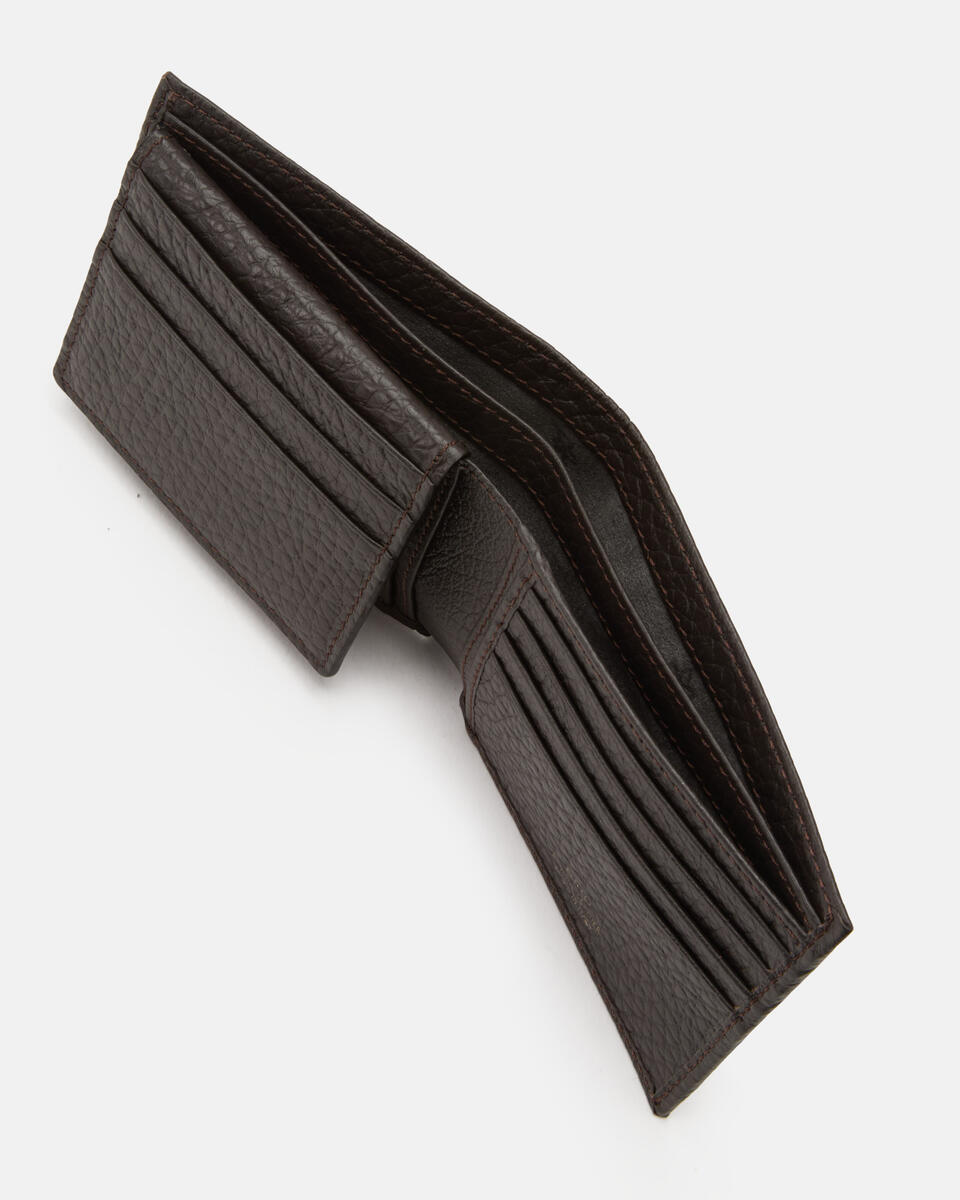 WALLET WITH DOCUMENT COMPARTMENT Dark brown  - Women's Wallets - Men's Wallets - Wallets - Cuoieria Fiorentina