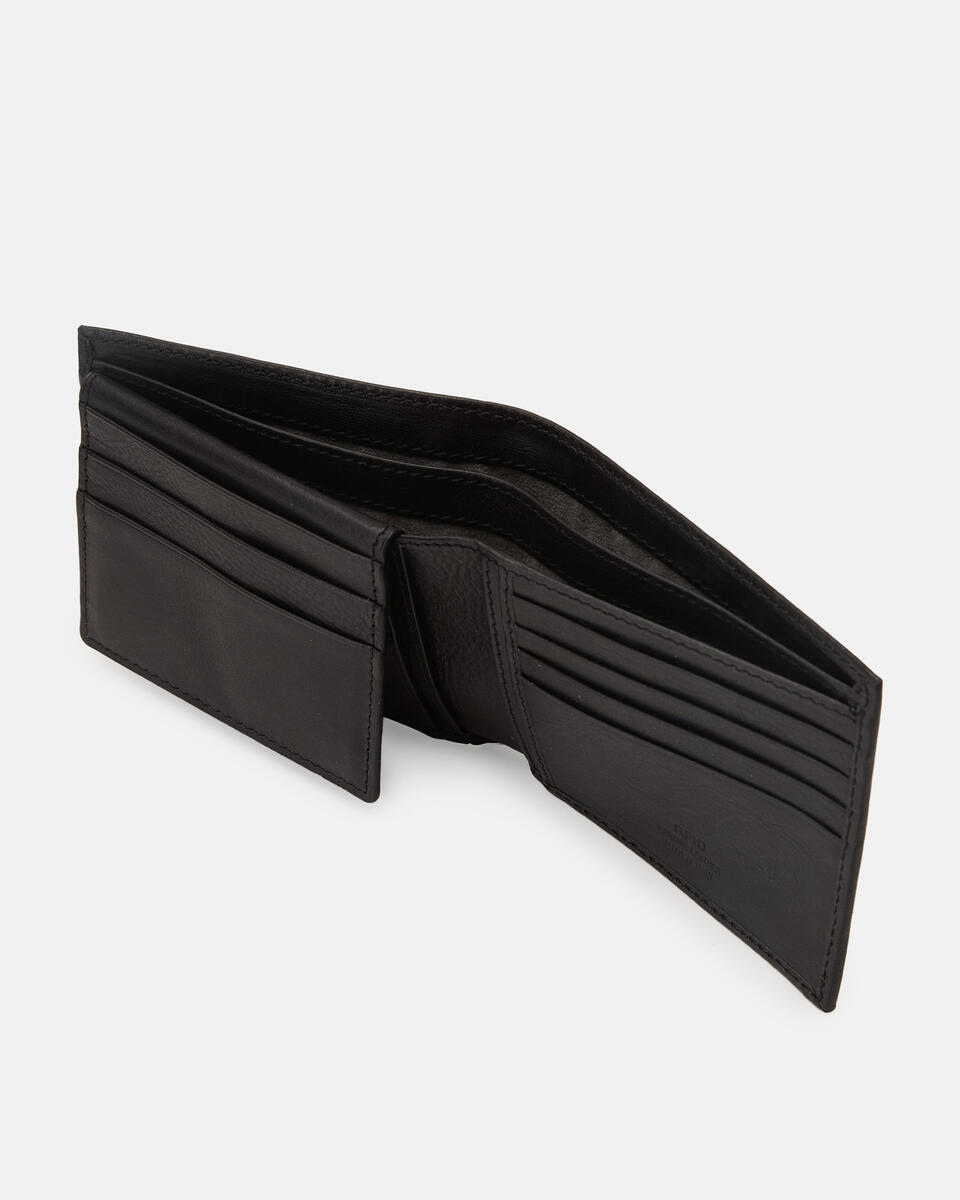 WALLET WITH DOCUMENT COMPARTMENT Black  - Women's Wallets - Men's Wallets - Wallets - Cuoieria Fiorentina