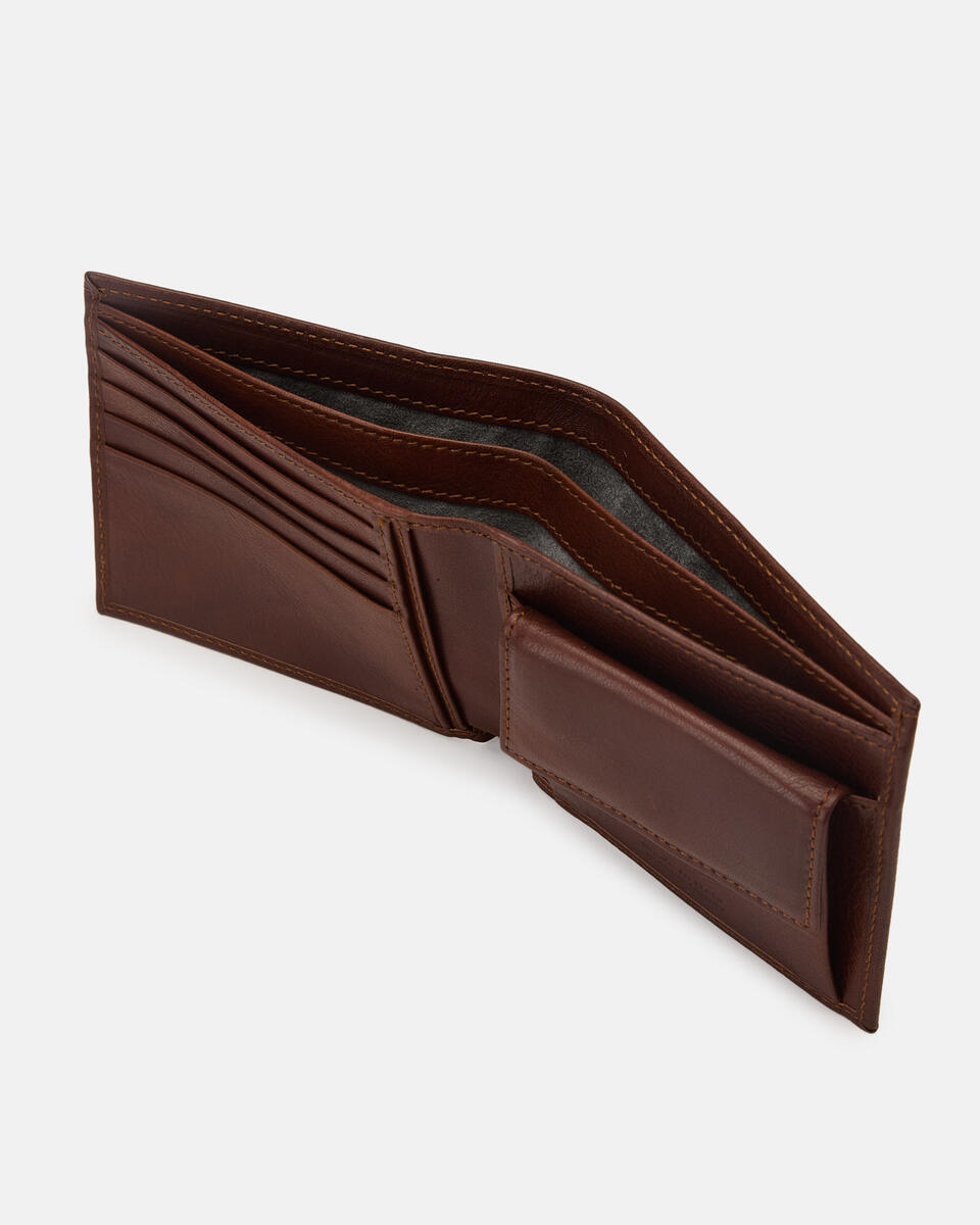 Wallet with coin purse Brown  - Women's Wallets - Men's Wallets - Wallets - Cuoieria Fiorentina