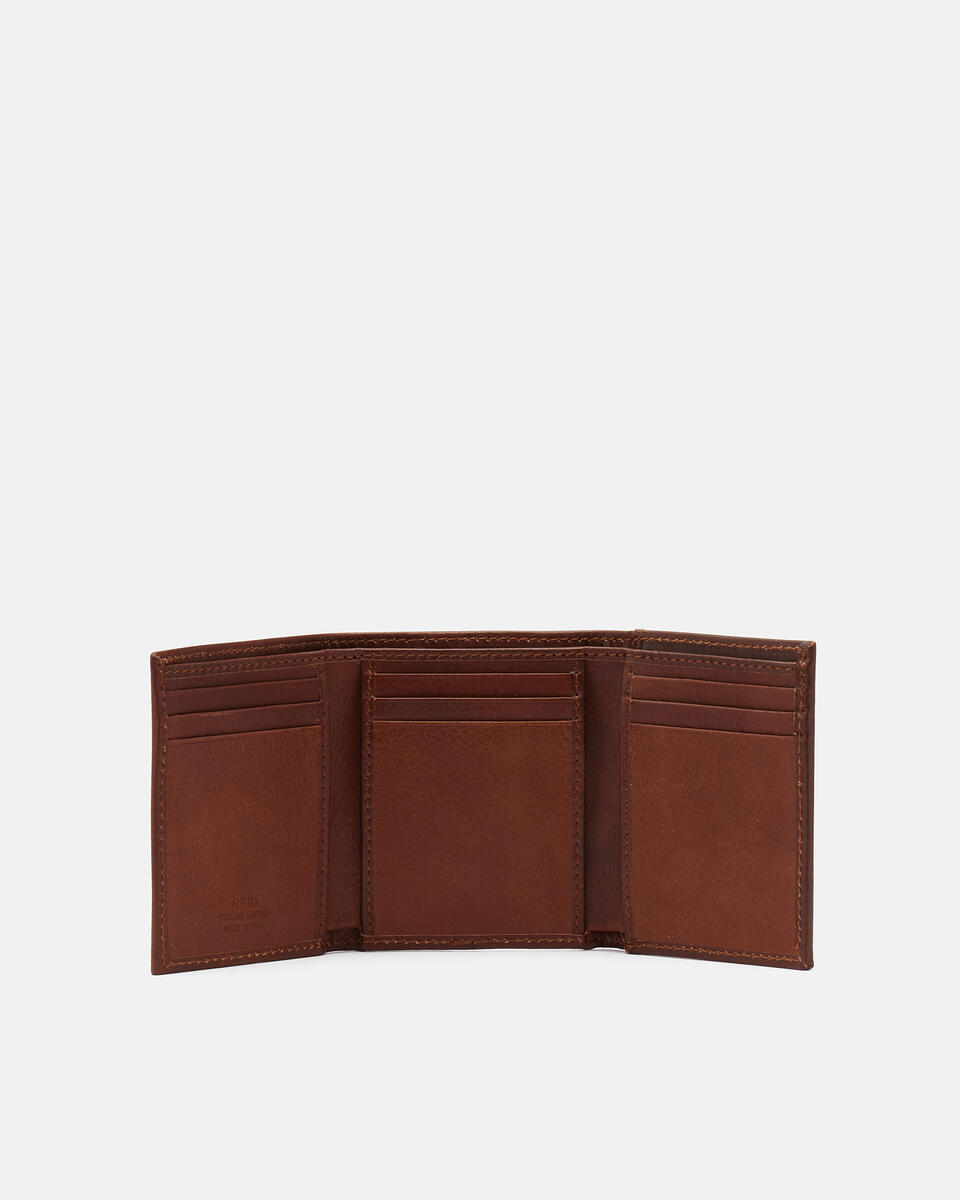 TRIFOLD WALLET Brown  - Women's Wallets - Men's Wallets - Wallets - Cuoieria Fiorentina