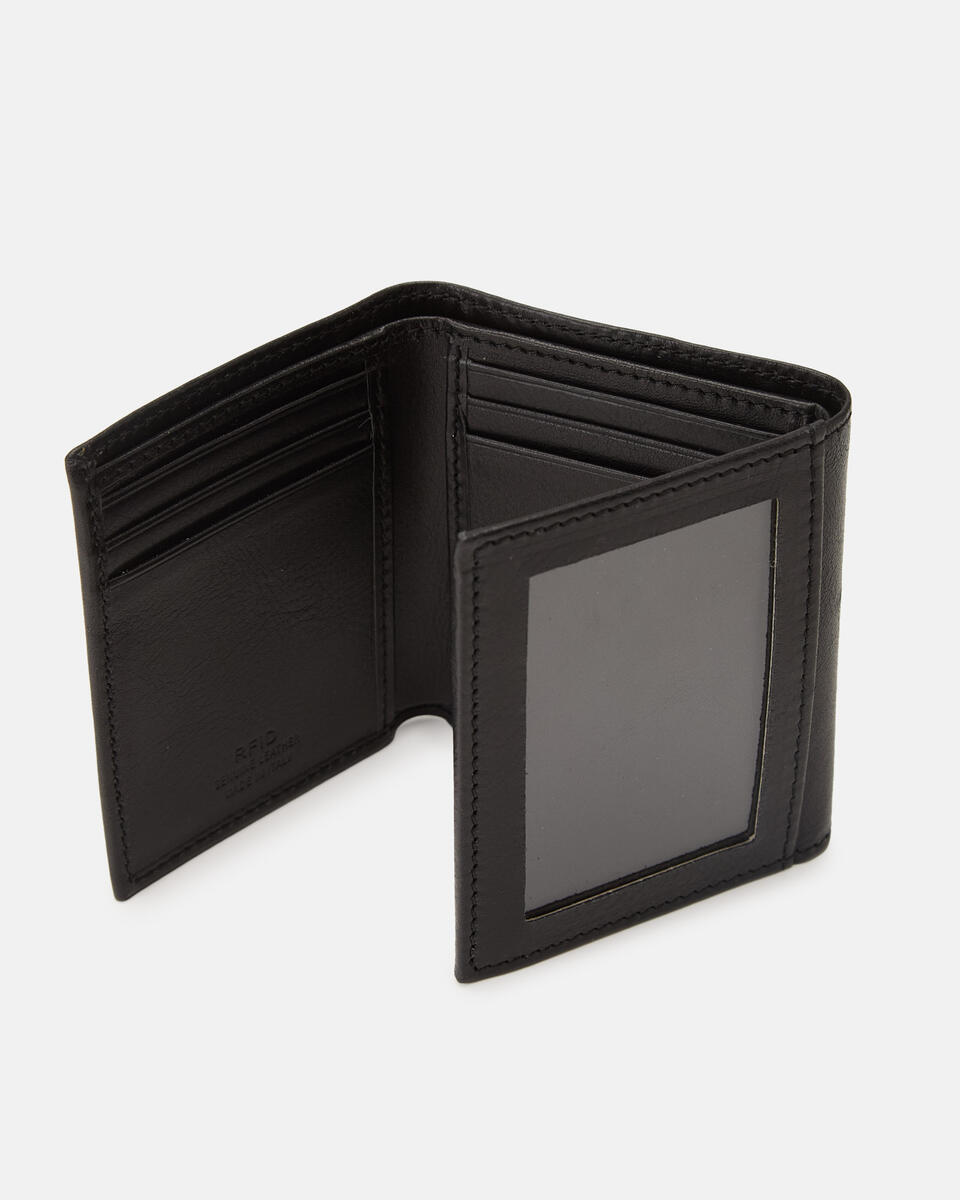 TRIFOLD WALLET Black  - Women's Wallets - Men's Wallets - Wallets - Cuoieria Fiorentina